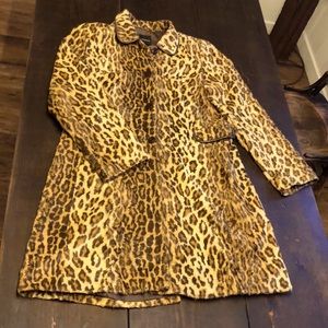 John Carlisle Anonymous Gorgeous Leopard Print Jacket size Large